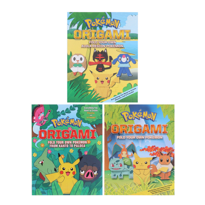 Pokemon Origami: Fold Your Own Pokemon 3 Activity Books Collection Set - Ages 7-9 - Paperback