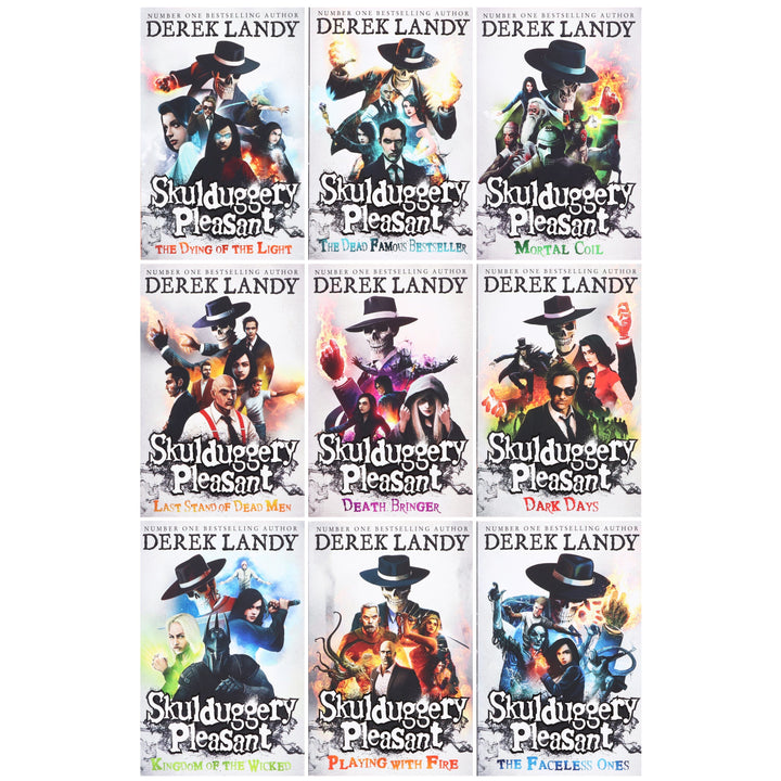 Skulduggery Pleasant by Derek Landy: Books 1-9 Set - Ages 11+ - Paperback