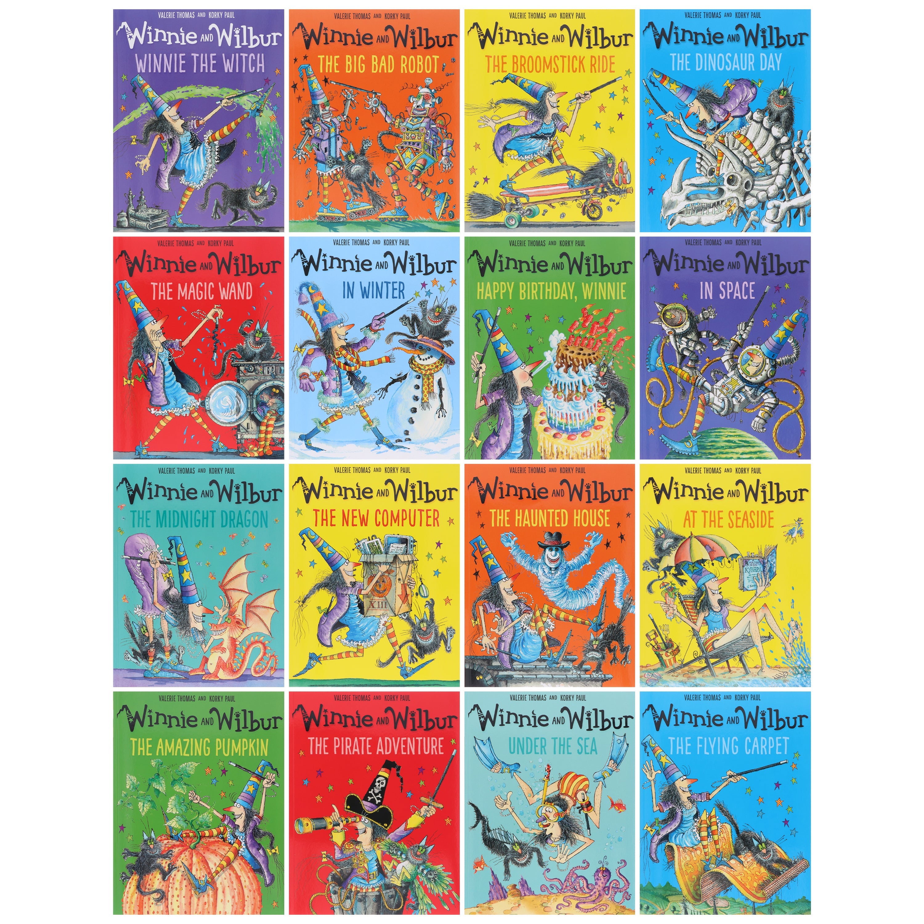 Winnie and Wilbur Series by Valerie Thomas 16 Books Collection Set