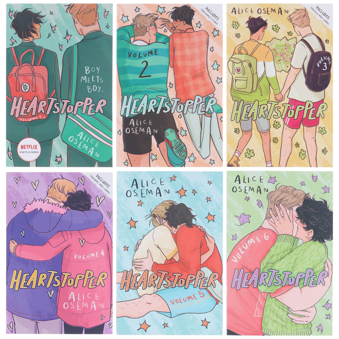 Heartstopper (Vol 1-6) by Alice Oseman 6 Books Collection Set - Ages 13+ - Paperback