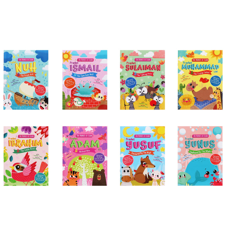 The Prophets of Islam Activity Children Collection By Saadah Taib: 8 Books Set- Ages 2-5 - Paperback