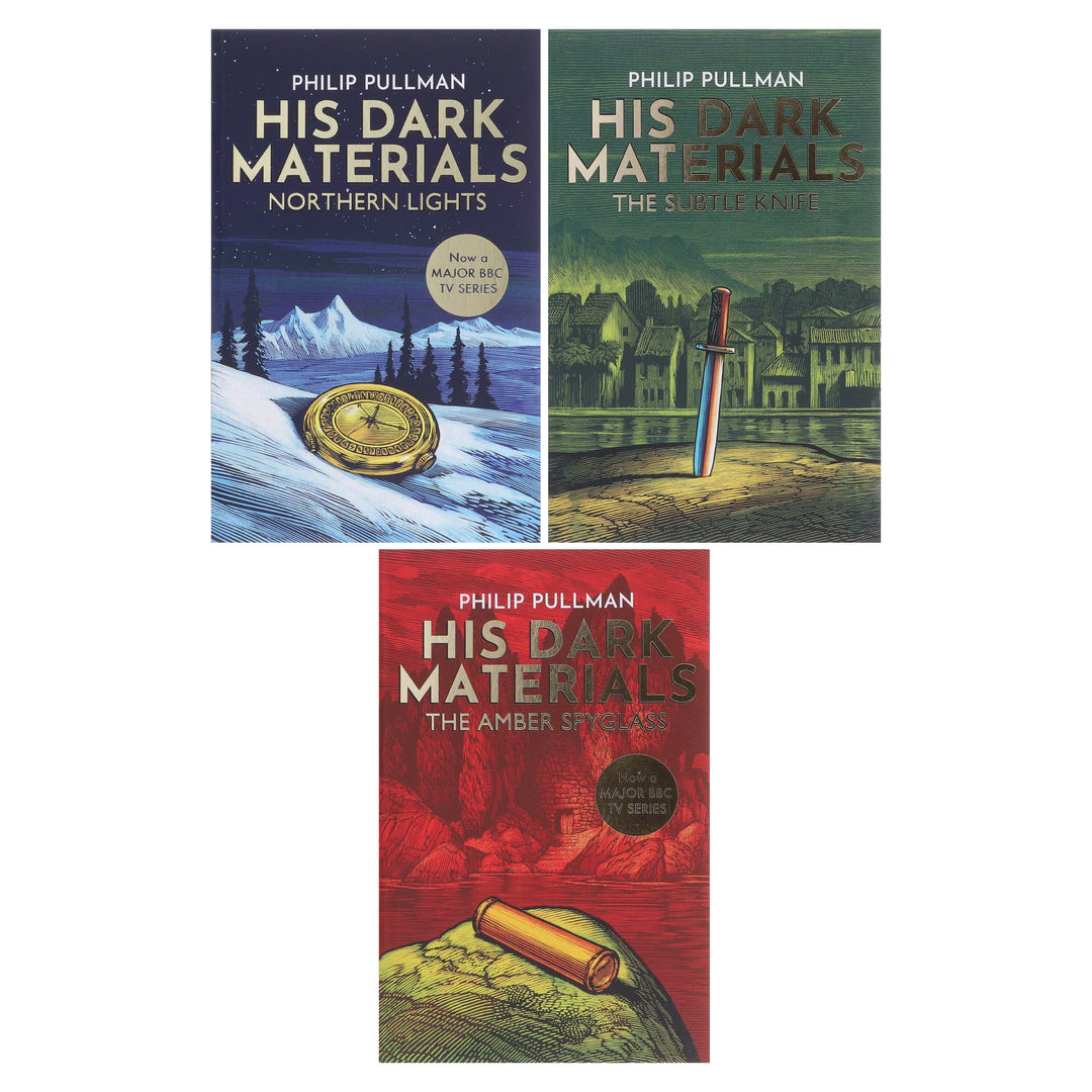 His Dark Materials trilogy by Philip Pullman (Northern Lights, Subtle Knife & Amber Spyglass) 3 Books Collection Box Set - Ages 11+ - Paperback