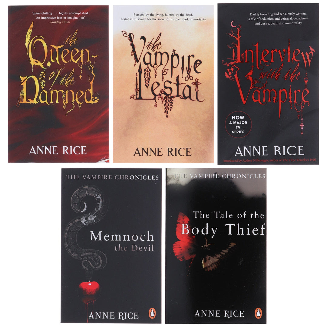 The Vampire Chronicles by Anne Rice: Book 1-5 Collection Set - Fiction - Paperback