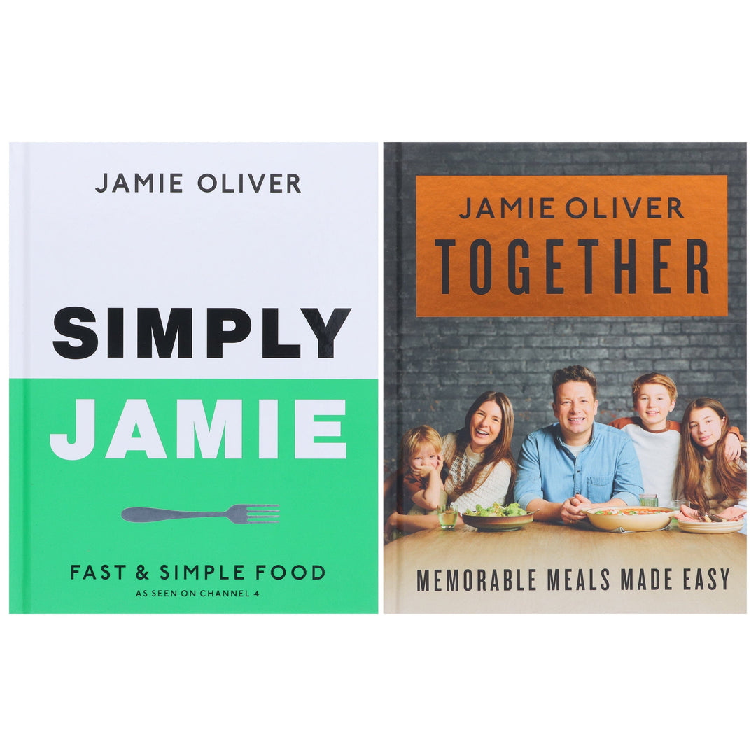 Together & Simply Jamie: By Jamie Oliver 2 Books Collection Set - Non Fiction - Hardback