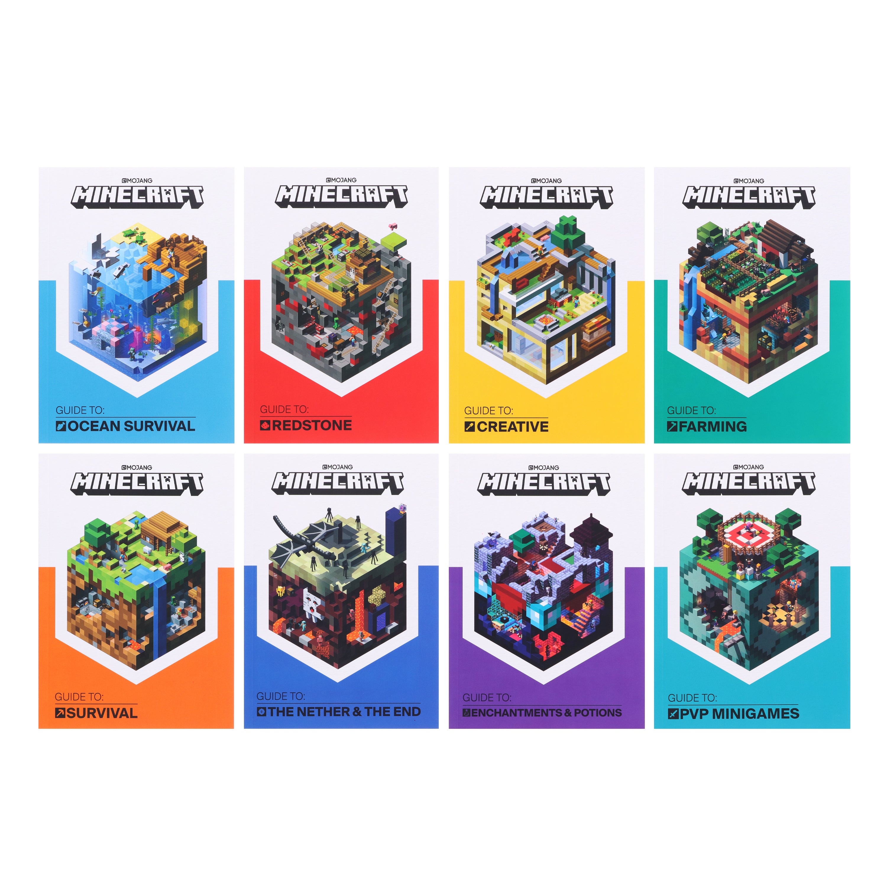 Minecraft Guides By Mojang AB 8 Books Collection Set - Ages 6+
