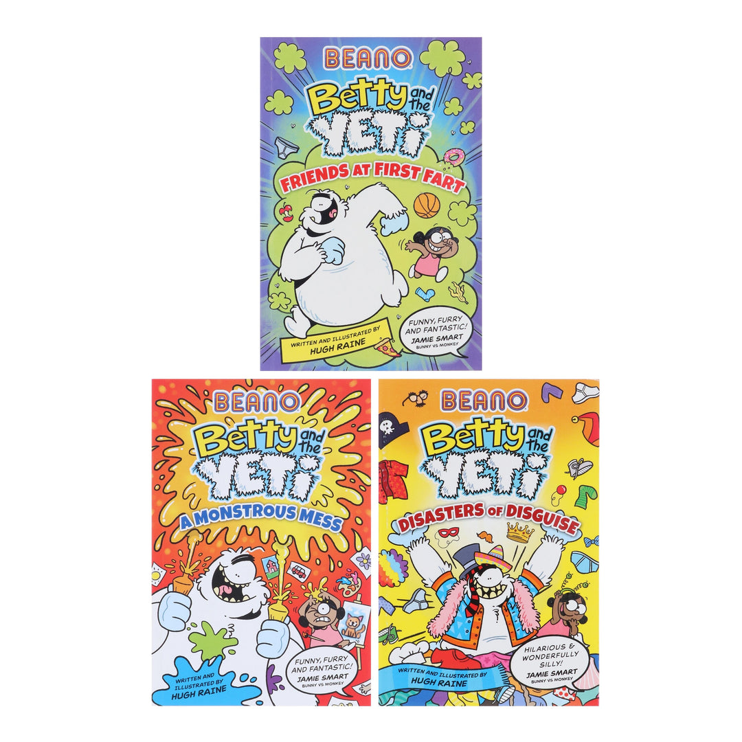 BEANO Betty And The Yeti Series by Hugh Raine & Beano 3 Books Collection Set - Ages 6+ - Paperback