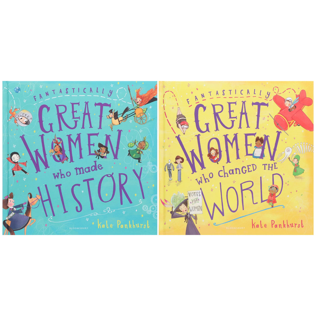 Fantastically Great Women By Kate Pankhurst 2 Picture Books Collection Box Set - Ages 7-9 - Hardback