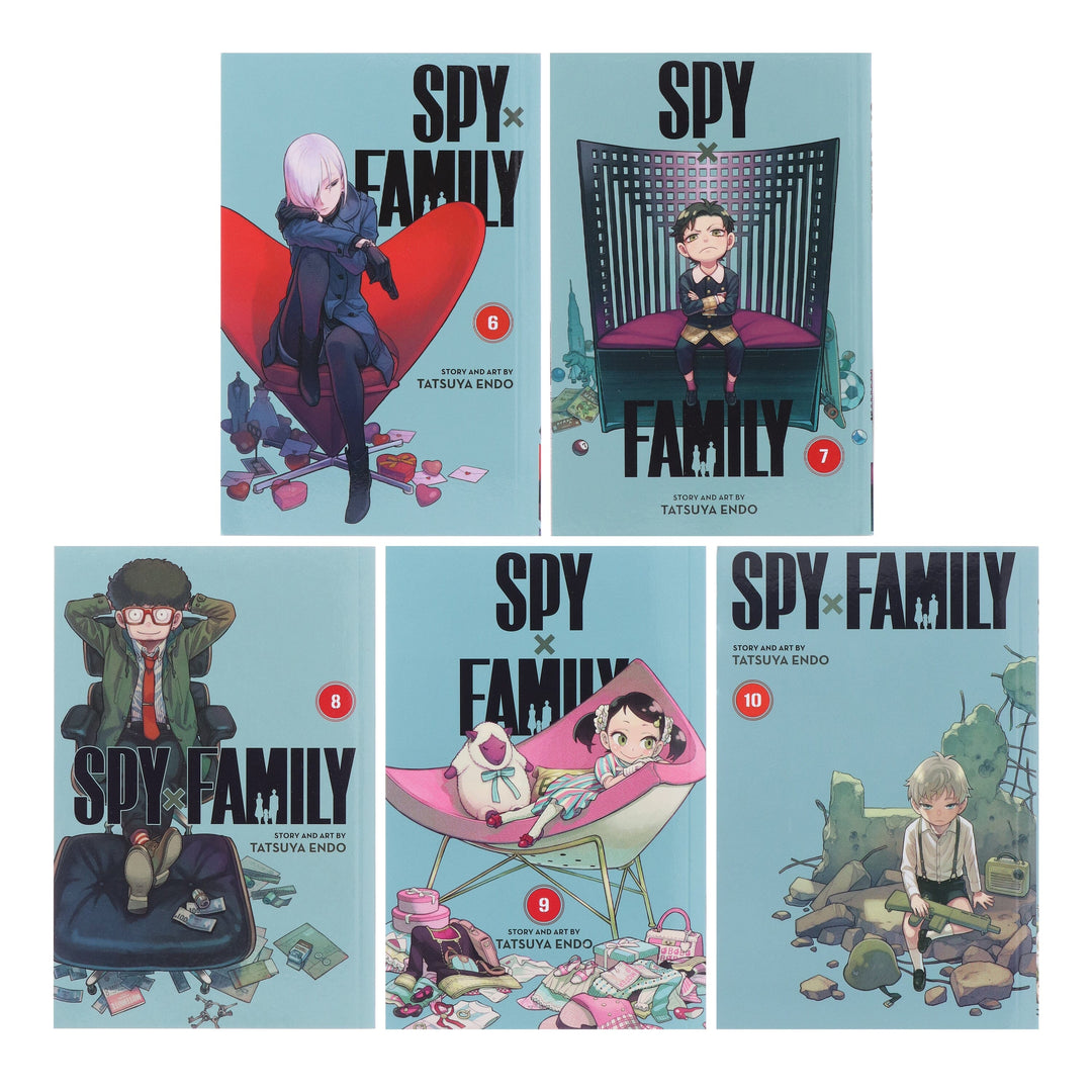 Spy x Family Series (Book 6-10) by Tatsuya Endo 5 Books Collection Set - Ages 13+ - Paperback