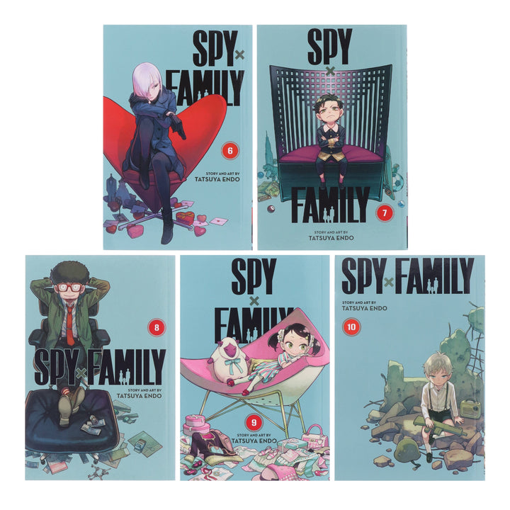 Spy x Family Series (Book 6-10) by Tatsuya Endo 5 Books Collection Set - Ages 13+ - Paperback