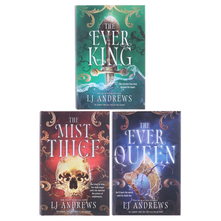 The Ever Seas Series by LJ Andrews 3 Books Collection Set - Fiction - Hardback