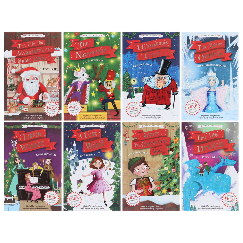 The Christmas Classics: Children’s Easy Classics Collection 8 Books Box Set - Ages 7-9 - Paperback 7-9 Sweet Cherry Publishing