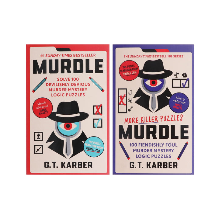 Murdle Puzzle Series By G.T Karber 2 Books Collection Set - Fiction - Paperback