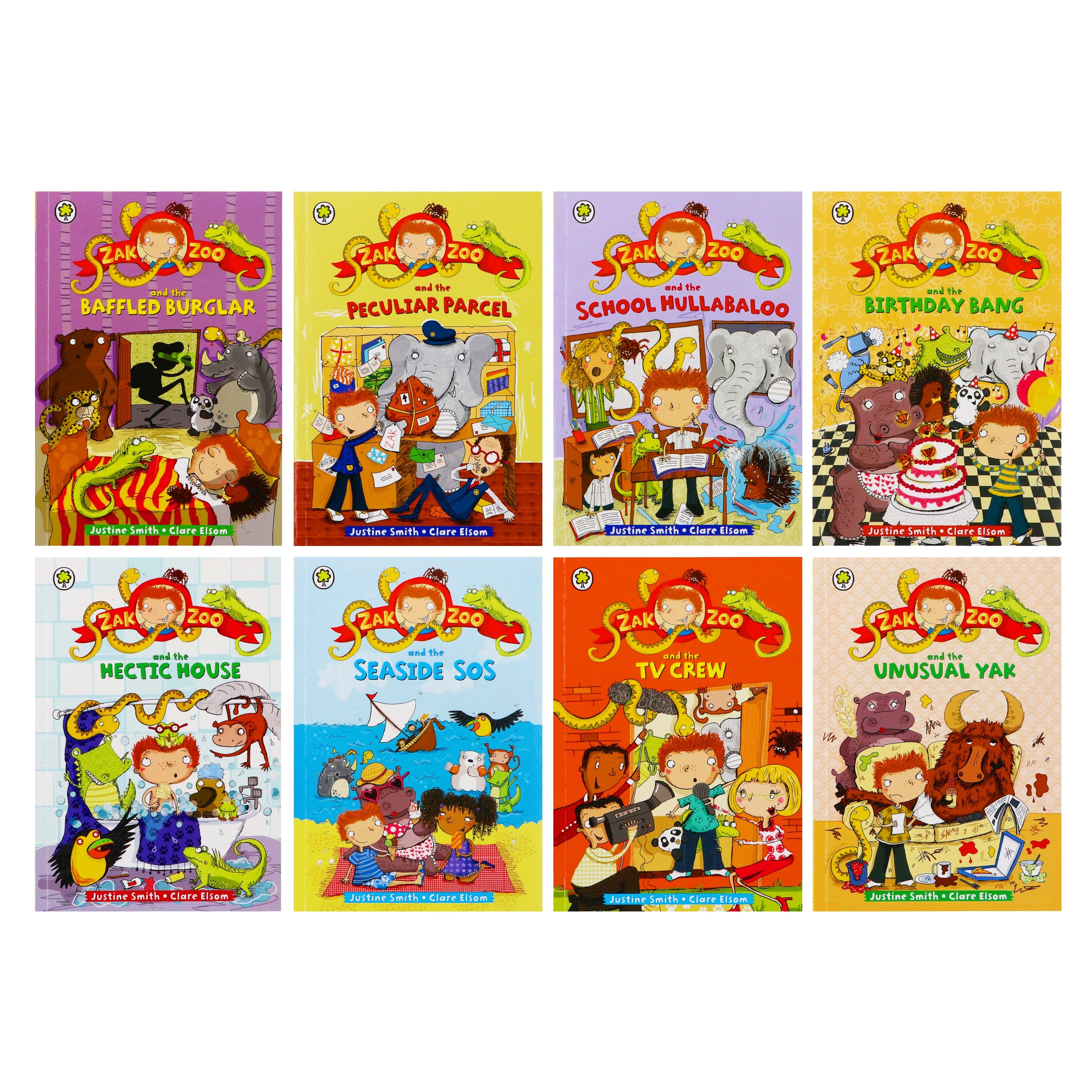 Zak Zoo Series By Justine Smith 8 Books Collection Set - Ages 6-11