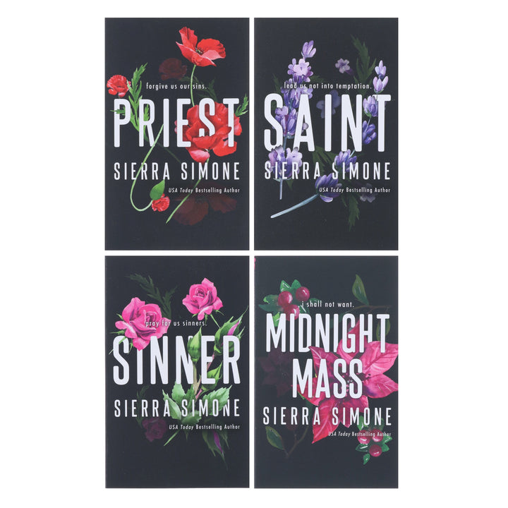 Priest Series by Sierra Simone 4 Books Collection Slipcase Set - Fiction - Paperback (Sprayed Edges)
