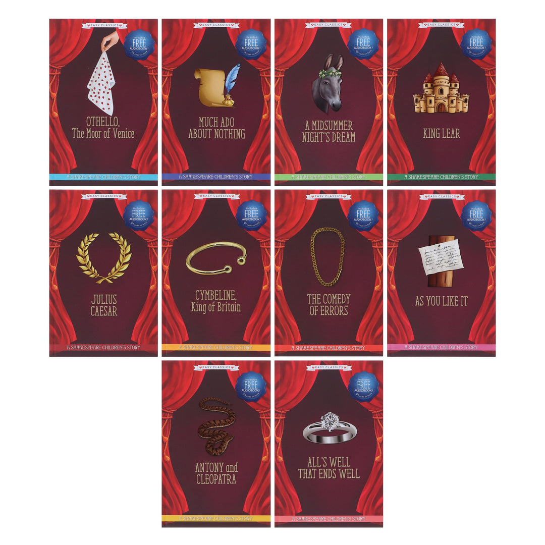 20 Shakespeare Easy Classics Childrens Stories The Complete Collection - Includes FREE (QR codes) - Age 7+ - Hardback