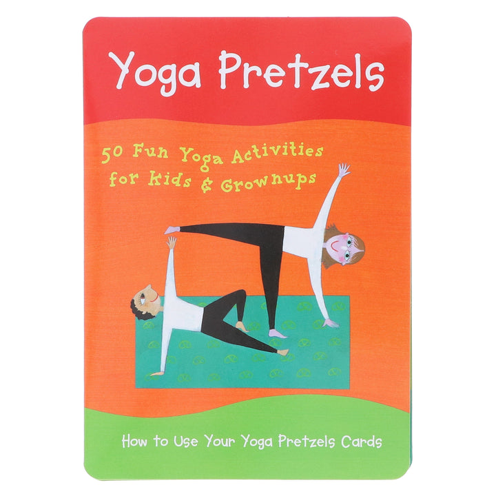 Yoga Pretzels: 50 Fun Yoga Activities for Kids and Grownups by Tara Guber & Leah Kalish - Ages 4+ - Yoga Cards