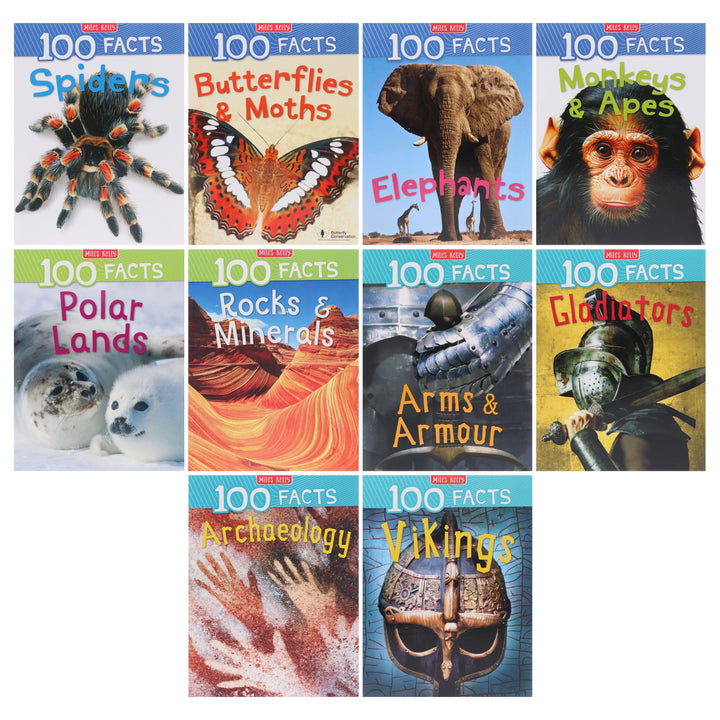 100 Facts Series by Steve Parker & Others 10 Books Collection Set - Ages 7+ - Paperback