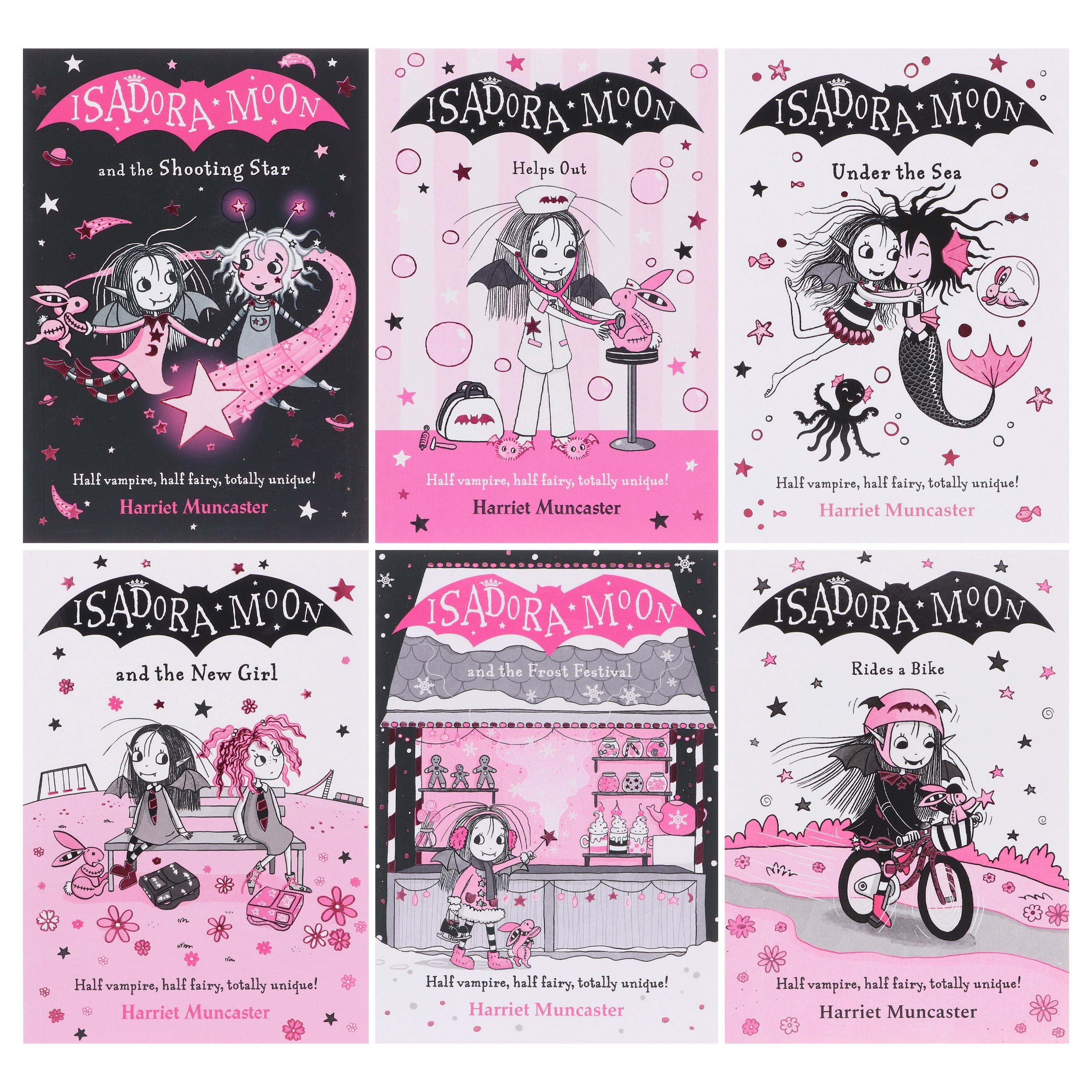 Isadora Moon Series By Harriet Muncaster: illustrated 6 Books