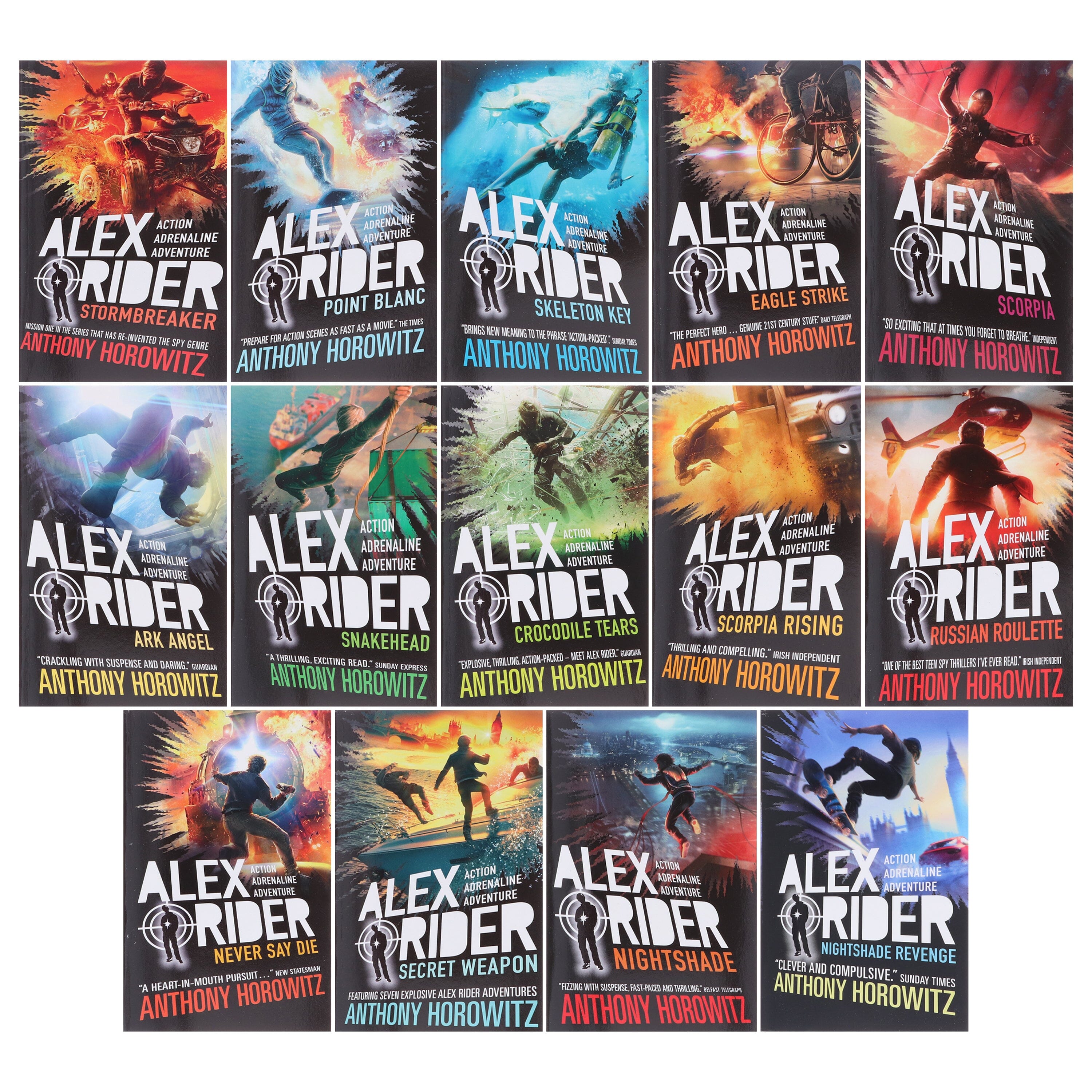 Alex Rider The Complete Missions by Anthony Horowitz: 14 Books