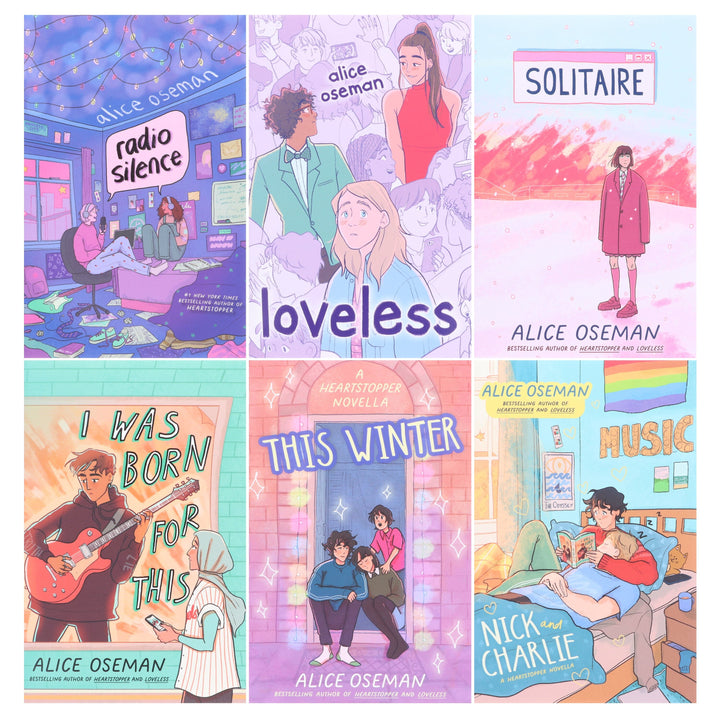 Alice Oseman Collection (Solitaire, Radio Silence, I Was Born For This, Loveless, Nick and Charlie, This Winter) 6 Books Box Set - Ages 13+ - Paperback