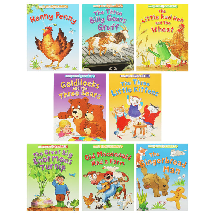 Ready Steady Readers by Lesley Smith 8 Books Collection Set - Ages 3+ - Paperback