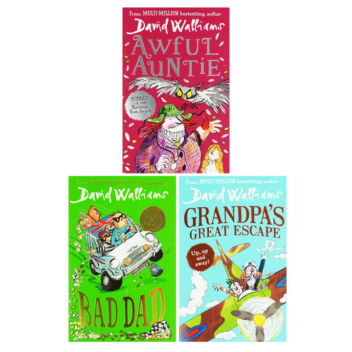The World of David Walliams: Fun-Tastic Families 3 Books Box Set - Age 7-11 - Paperback
