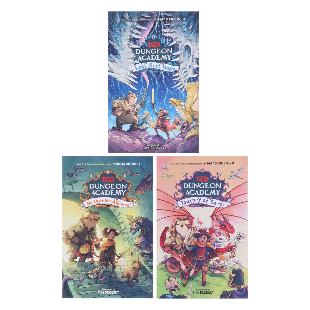 Dungeons & Dragons: Dungeon Academy Series by Madeleine Roux 3 Books Collection Set - Ages 7-11 - Paperback
