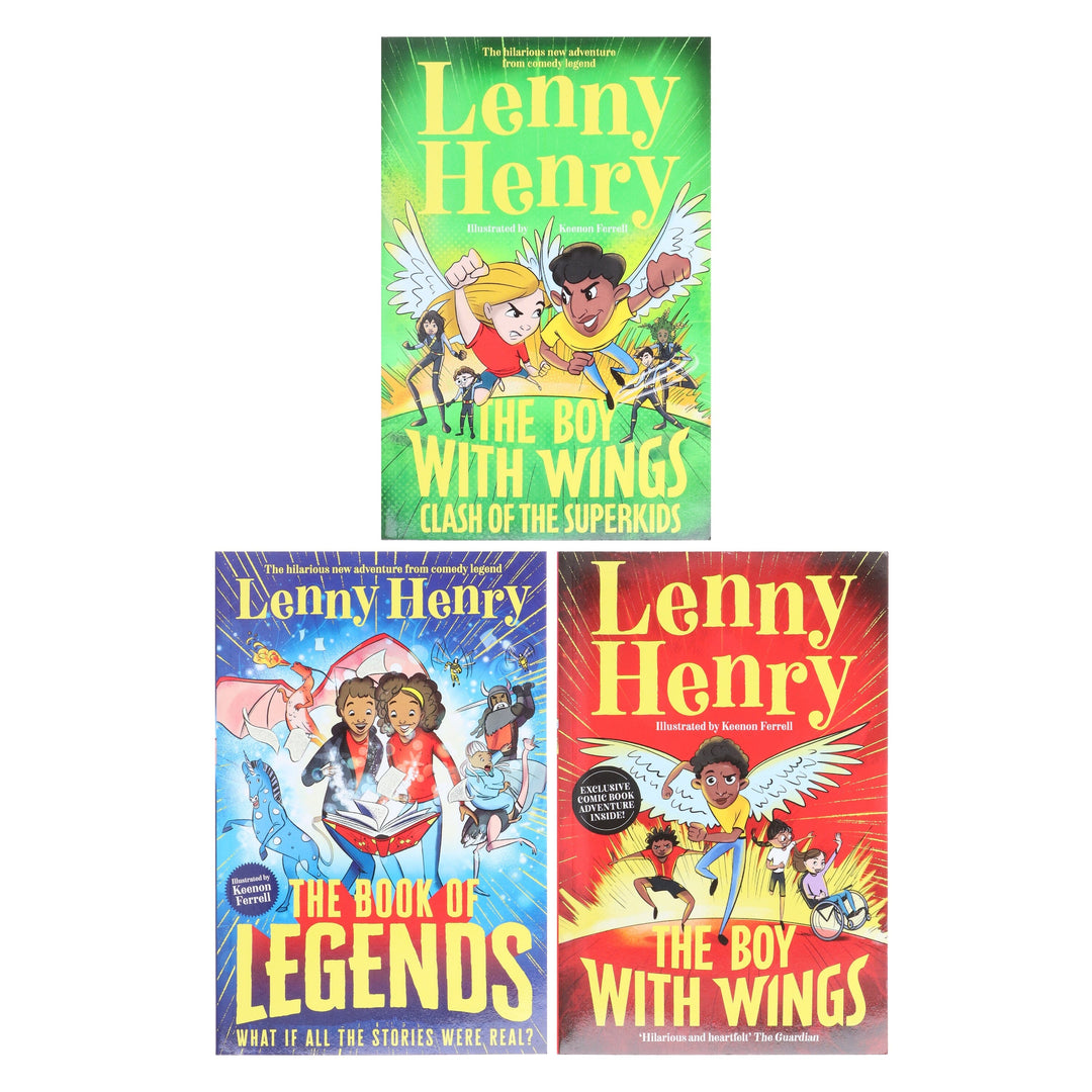 The Boy With Wings Series by Lenny Henry 3 Books Collection Set - Ages 8+ - Paperback
