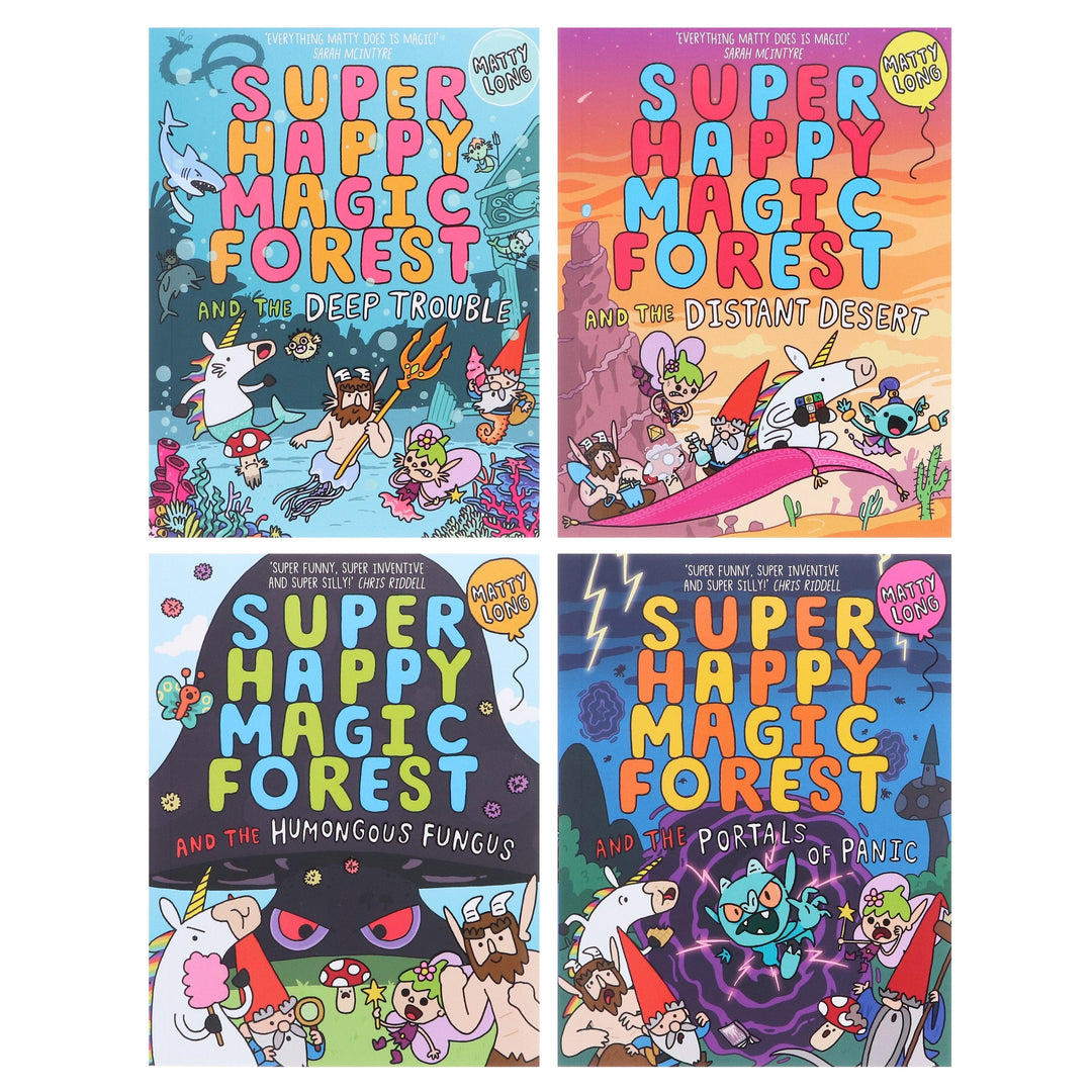 Super Happy Magic Forest Series by Matty Long: 4 Books Collection Set - Ages 6+ - Paperback 7-9 OUP Oxford