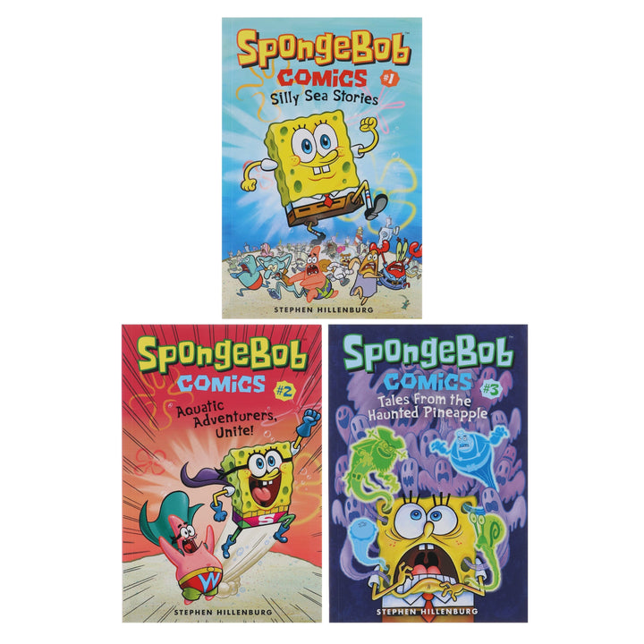 SpongeBob Comics by Stephen Hillenburg 3 Books Collection Set - Ages 8-12 - Paperback