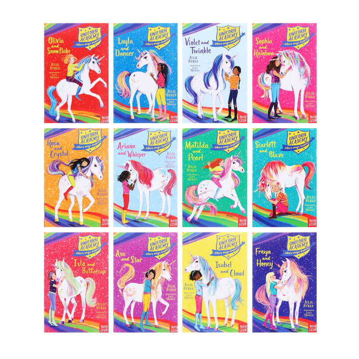 Unicorn Academy Where Magic Happens 12 Books Children - Ages -7-9 - Paperback Set By Julie Sykes 7-9 Nosy Crow Ltd