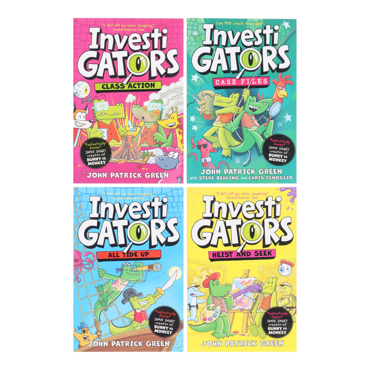 InvestiGators Series Books (6-9) by John Patrick Green 4 Books Collection Set - Ages 7-9 - Paperback