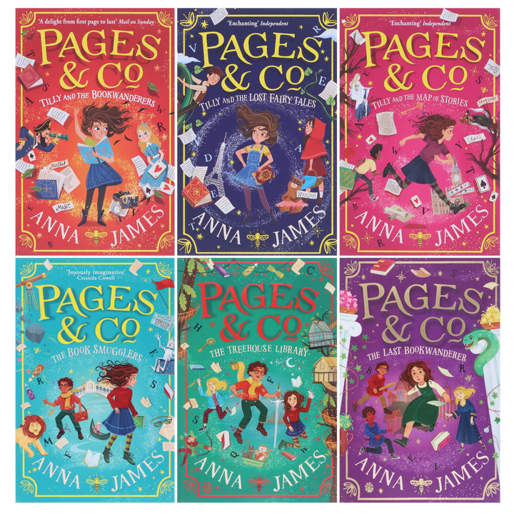 Pages & Co Series by Anna James 6 Books Collection Set - Age 9-14 - Paperback