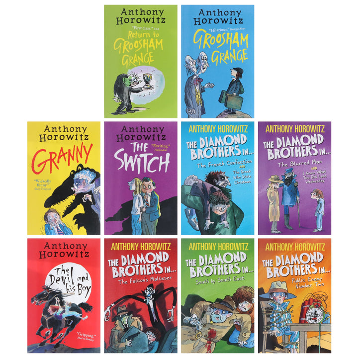 The Wickedly Funny Anthony Horowitz 10 Books Box Set - Childrens Fiction - Ages 8-12 - Paperback 9-14 Walker Books Ltd