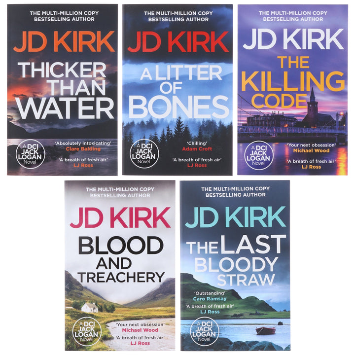 DCI Logan Crime Thrillers (Book 1-5) by JD Kirk 5 Books Collection Set - Fiction - Paperback