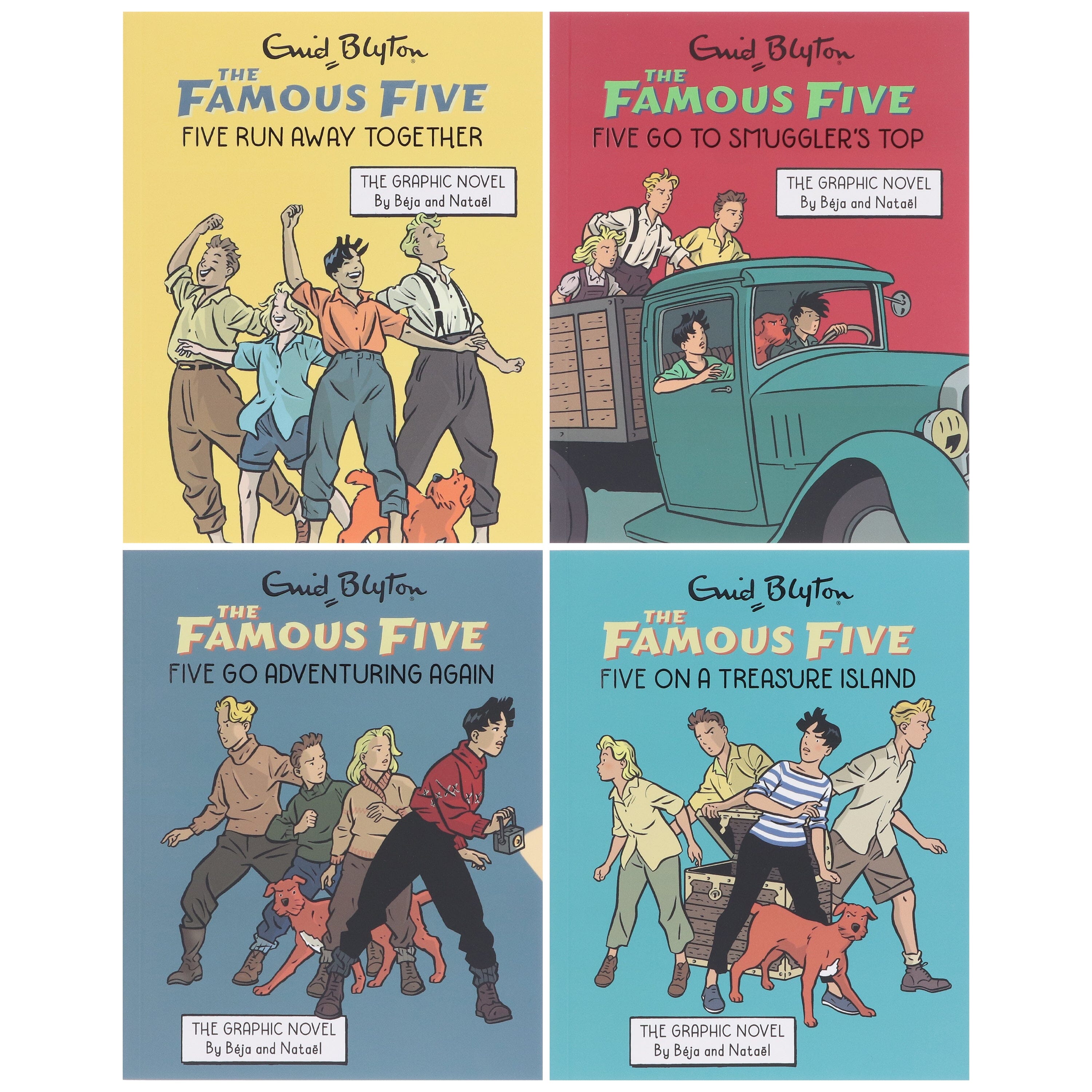The Famous Five Graphic Novel By Enid Blyton 4 Books Collection