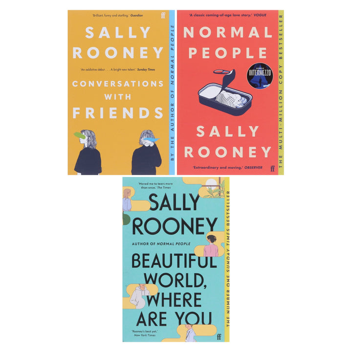 Beautiful World, Where Are You Sally, Normal People & Conversations with Friends By Sally Rooney: 3 Books Collection Set - Fiction - Paperback