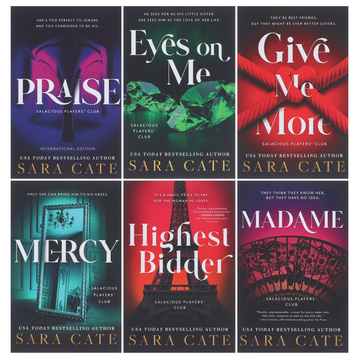 Salacious Players' Club Series By Sara Cate 6 Books Collection Set - Fiction - Paperback