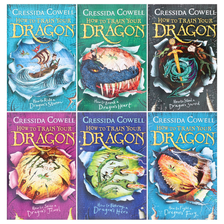 How To Train Your Dragon 6 Books (7-12) by ‎Cressida Cowell - Ages 9-14 - Paperback