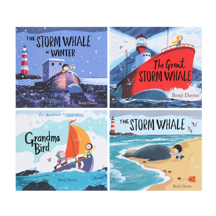 Storm Whale Series By Benji Davies 4 Books Collection Set - Ages 2-5 - Paperback