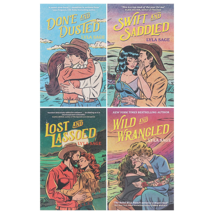 Rebel Blue Ranch Series by Lyla Sage: 4 Books Collection Set - Fiction - Paperback