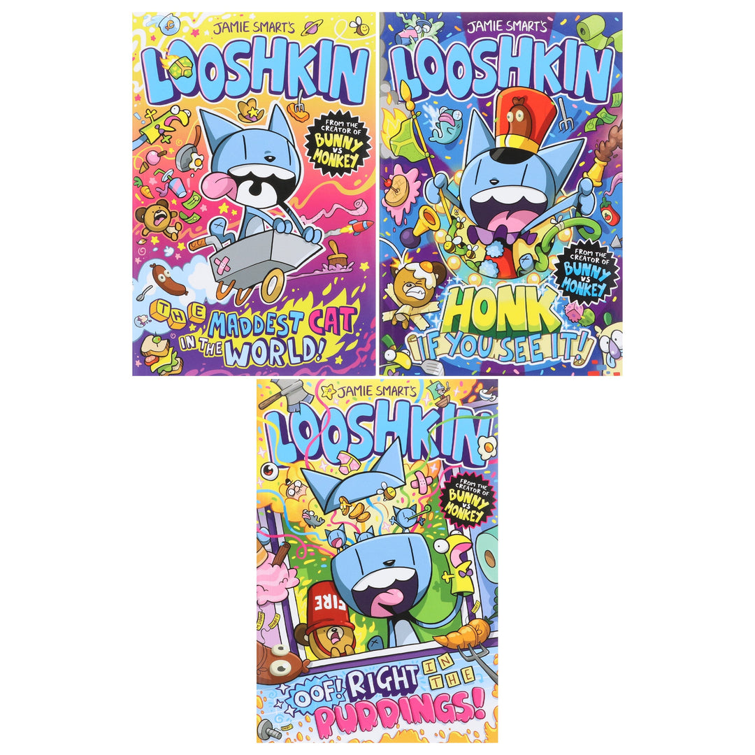 Looshkin by Jamie Smart: 3 Books Graphic Novels Collection Set - Ages 7+ - Paperback