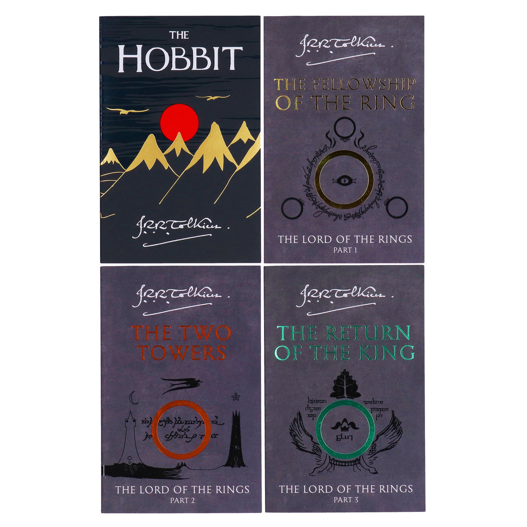 The Hobbit and The Lord of the Rings by J.R.R Tolkien 4 Books Box Set - Ages 14-16 - Paperback