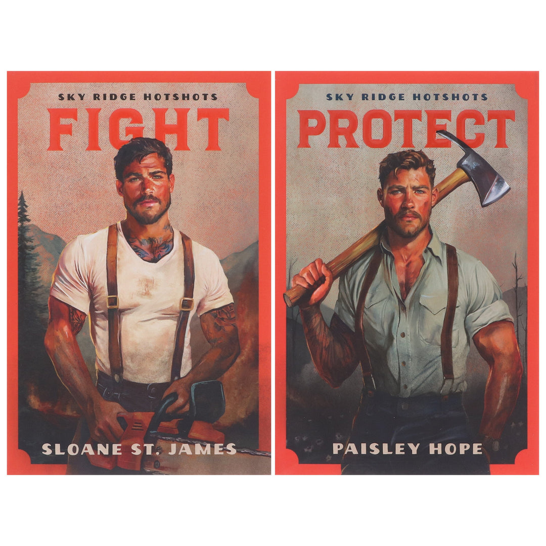 Sky Ridge Hotshots Series by Sloane St. James & Paisley Hope 2 Books Sprayed Edges Collection Set - Fiction - Paperback