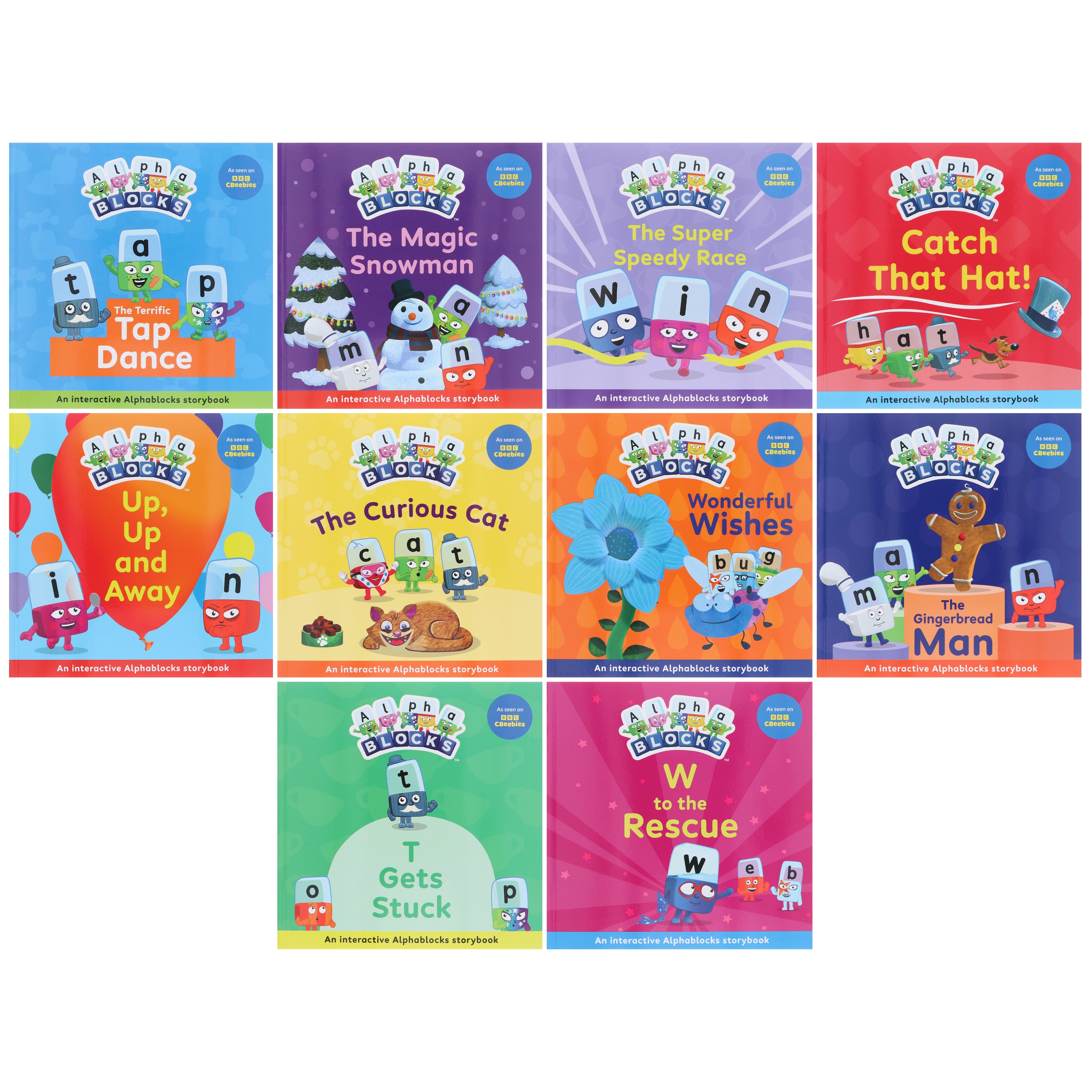Alphablocks Read Together: Interactive 10 Picture Books Collection