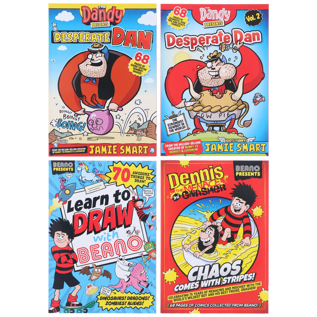The Beano & Dandy Presents 4 Comic Books Collection Set - Ages 5+ - Paperback
