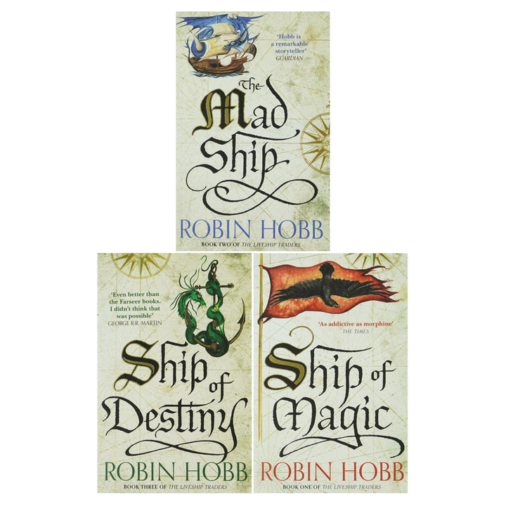 Liveship Traders Trilogy by Robin Hobb: 3 Books Collection Set - Fiction - Paperback