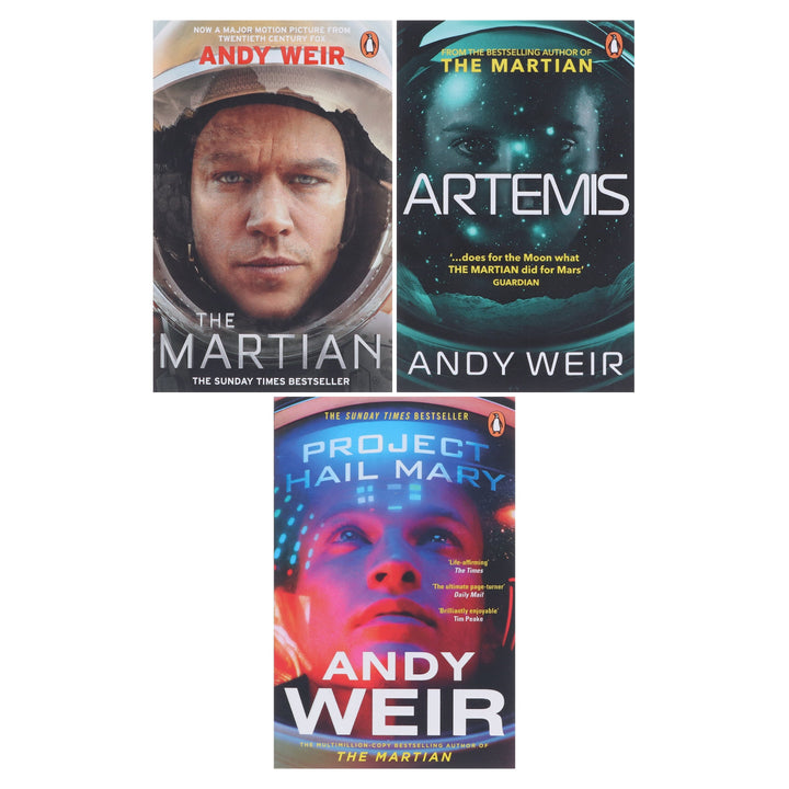 Project Hail Mary, The Martian & Artemis By Andy Weir 3 Books Collection Set - Fiction - Paperback