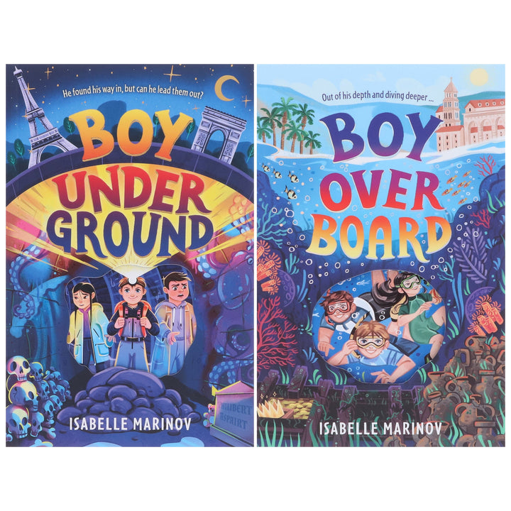 Isabelle Marinov Collection (Boy Underground & Boy Overboard) 2 Books Set - Ages 9-14 - Paperback