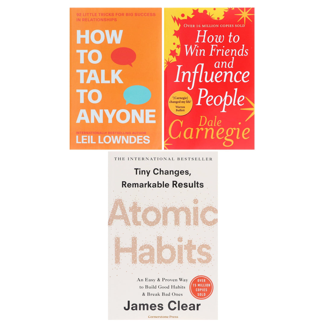 Atomic Habits, How To Talk To Anyone & How to Win Friends and Influence People: 3 Books Collection - Non Fiction - Paperback